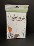 8 ct  Invitations * Come on over for THE GAME * SPORTS Theme invites / New