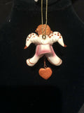 Pink Sarah Prayer Angel Orn by the Encore Group made by Russ Berrie NEW