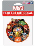 Oklahoma State Cowboys Marvel Avengers Perfect Cut Decal 4"x4'