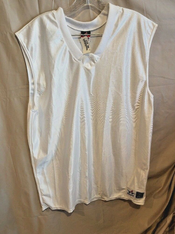 Alleson Athletic White Basketball Jersey Adult Size Large NEW