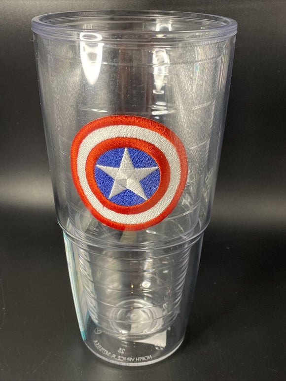 Tervis Marvel Captain America Icon Emblem 24oz Tumbler Without Lid