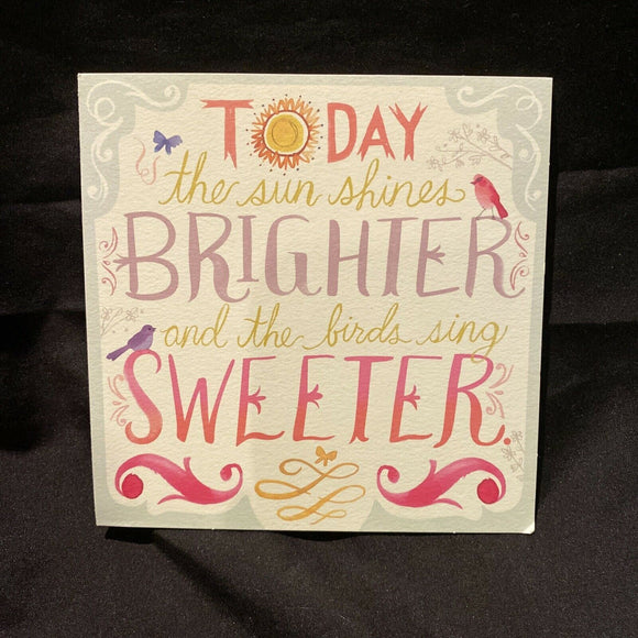 Birthday Greeting Card w/Envelope NEW