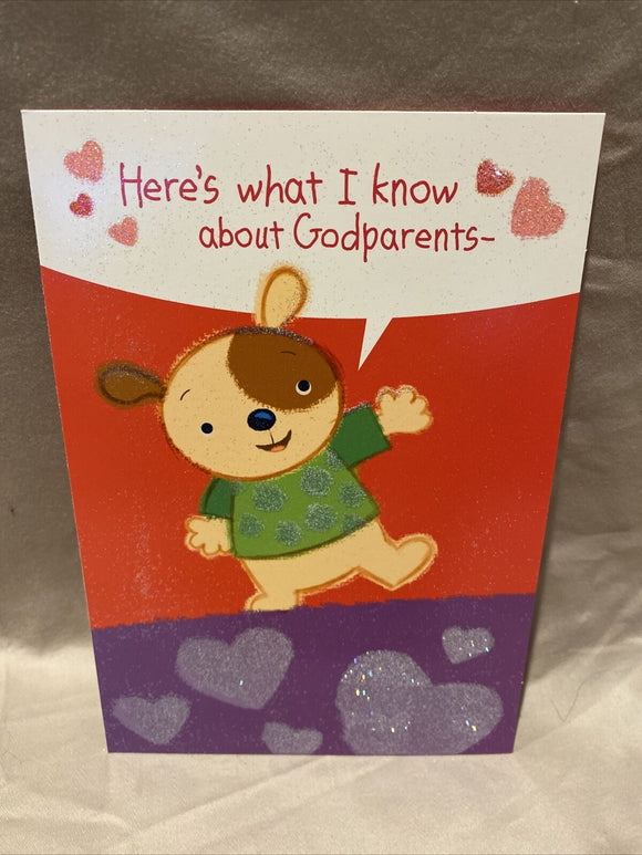 Godparents Valentine’s Day Greeting Card w/Envelope NEW