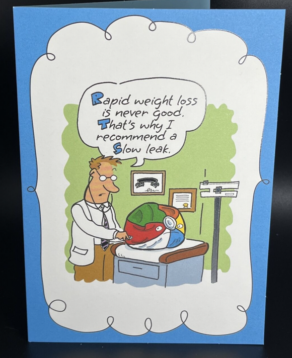 Humorous Birthday Greeting Card w/Envelope