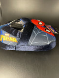 Spiderman Face Pose On Web Plush Foam Toddler Slippers No Slip Bottom Size S 5/6 Marvel