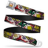 MARVEL COMICS Marvel Comics Logo Full Color Seatbelt Belt - Regular WSPD055