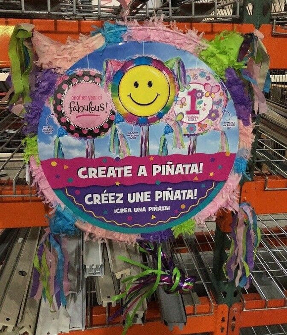 Ya Otta Pastal Create Your Own Pull String Piñata Party Game Decoration NEW
