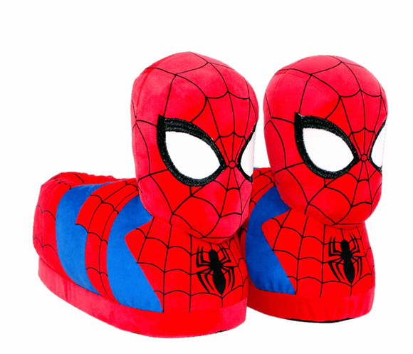 Happy Feet Marvel Spider-Man Soft Plush Slippers (Size: XS - Child 7.5-12)