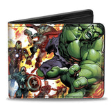 Buckle Down Bifold Marvel Comic #2 6 Superhero Explosion Mens Wallet