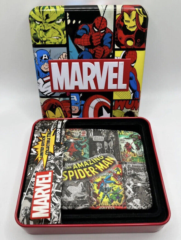 Marvel Amazing Spider-Man Comics Limited Edition Tri-Fold Wallet collectors Tin