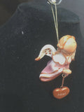 Pink Noel Prayer Angel Orn by the Encore Group made by Russ Berrie NEW