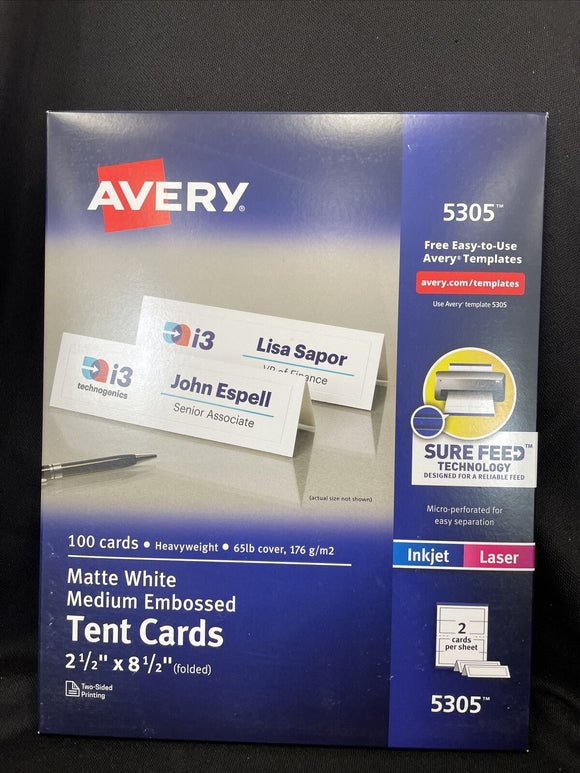 Avery 5305 Laser & Ink Jet 2-1/2