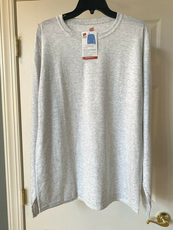 Hanes Tagless Mens Long Sleeve T-Shirt Comfortbend 5179 Large