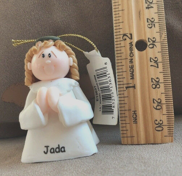 Jada Personalized Angel Ornament 2.5” NEW