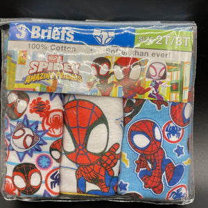 Spidey & Amazing Friends Toddler 2T/3T Briefs 3 Pack