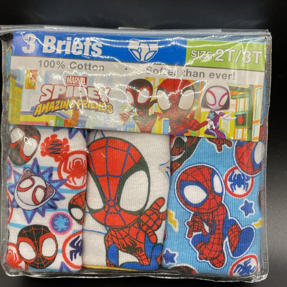 Spidey & Amazing Friends Toddler 2T/3T Briefs 3 Pack – The Odd