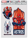 Houston Astros Marvel Multi-Use Decal 3 Fan Pack