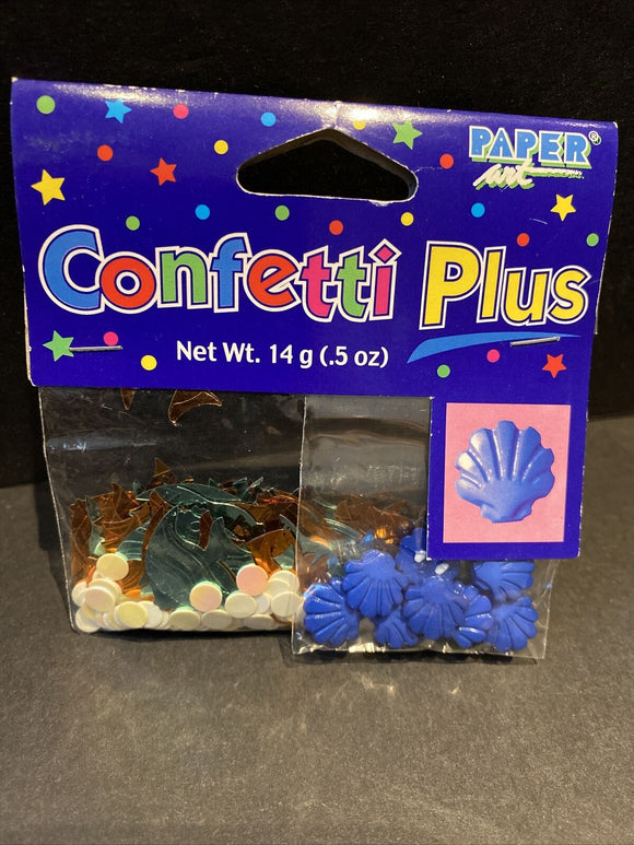Shells & More Time Confetti Plus Blue Shells NEW