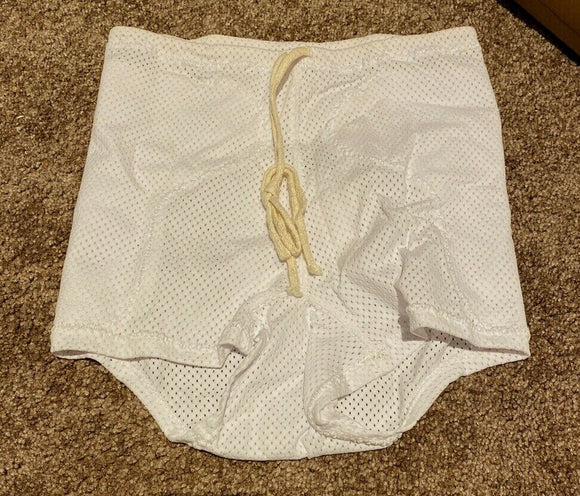 Russell Adult Mesh Girdle Shell White NEW