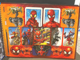 Marvel Spider-Man Spiral Notebook Half Sheet Blank and Lined 48 Pages + Stickers