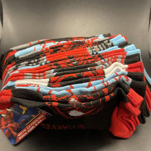 Marvel Spiderman Boys No Show 12 Pc Sock Size 6-8.5