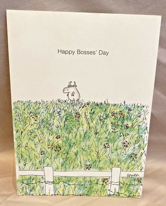 Happy Bosses’ Day Greeting Card w/Envelope NEW