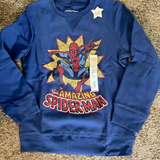 MARVEL Boys Amazing Spiderman Jumping Beans Swearshirt Sz 7