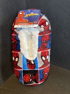 Marvel Spiderman Fuzzy Babba Toddler 3t-4t Shoe Sz  8-10