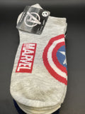 Marvel Avengers Women's 3 Pairs No-Show Socks (Shoe Size 4-10) Brand New