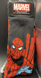 Marvel Spiderman Character & Classic Symbol 2Pairs Novelty Mens Socks Sz 6-12