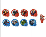 Decopac Avengers Mightiest Heroes Cupcake Rings 144 ct 8 different Heroes