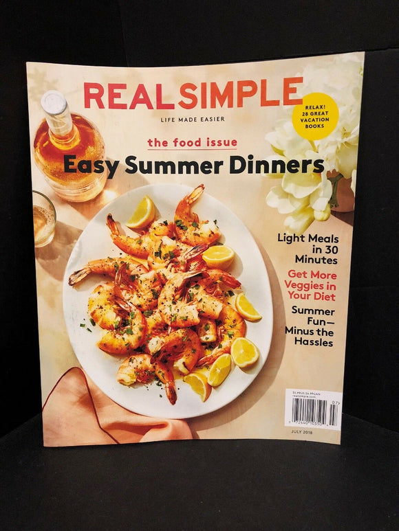 Real Simple Magazine July 2018 Easy Summer Dinners The Food Issue Brand NEW