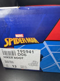 Marvel Spiderman Kids Hiker Boot Size 13 Marvel