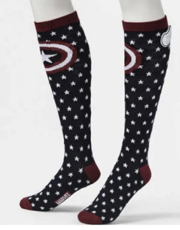 Captain America Marvel Socks Shoe Size 4-10