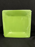 Kiwi Lime Green Small Square 7”Paper Plates (20ct)