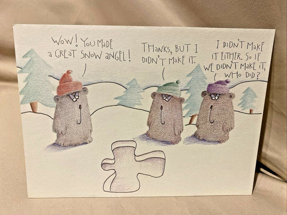 Christmas Greeting Card w/Envelope NEW