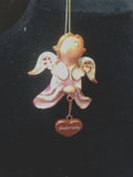 Pink Gabriela Prayer Angel Orn by the Encore Group made by Russ Berrie NEW