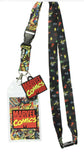 Marvel Comics Page ID Lanyard Badge Holder With 1.5" Rubber Charm Pendant