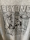 Beyond Amazing Spiderman French Terry Heather Grey Sweatshirt Size Large Marvel