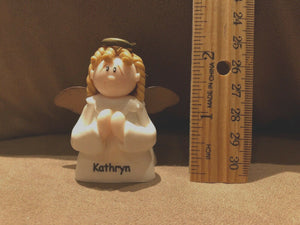 Kathryn Personalized Angel Ornament 2.5” NEW