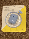 iHome Airpods Case And Magnetic Neckband Baby Blue New