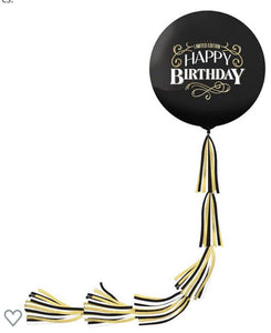 Happy Birthday Better W/Age 24” Balloon 63” Decorative Tail