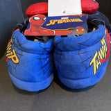 Boys 3D Spiderman Head Design Plush Slipper size 9/10