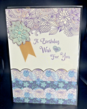 3D Birthday Greeting Card w/Envelope