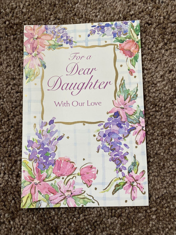 Happy Birthday Daughter Greeting Cards w/Envelope NEW