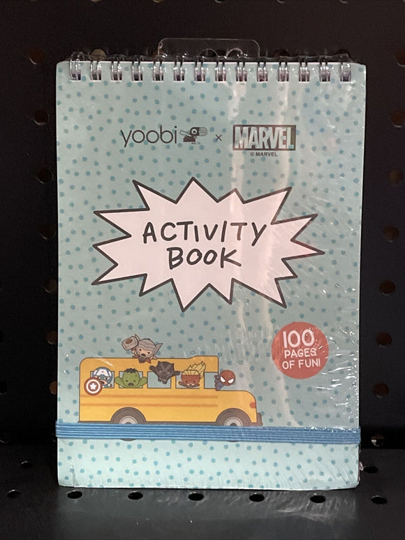 Yoobi x Marvel Avengers Activity Book, 100 Pages of Coloring, Games & More
