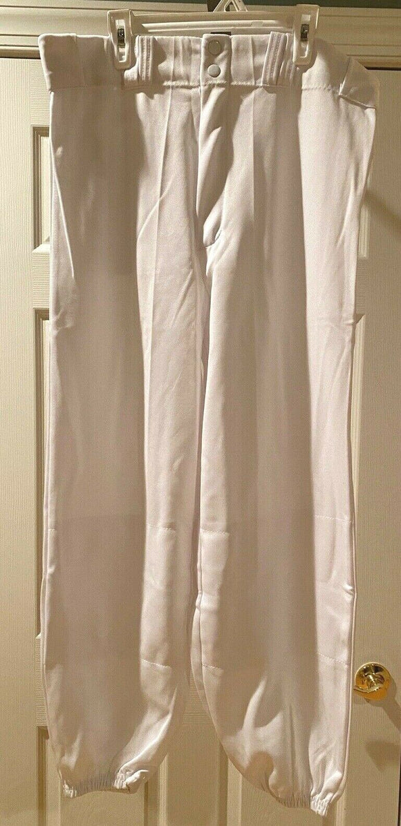 VKM White Adult Baseball Belt Loop Pant Style A-2176