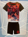 Kids Marvel  Spiderman Pajamas Set Tshirt & Shorts 100% Cotton 110cm