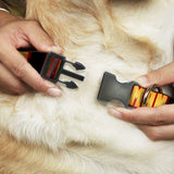 Buckle Down Dog PLASTIC CLIP COLLAR - IRON MAN FACE/I AM IRON MAN 1" W L 15"-26"