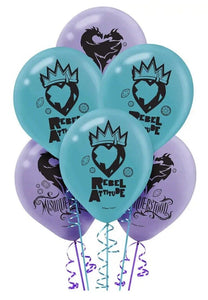 Disney Descendants 2 Latex Balloons~Girls Birthday Decoration Party Supply ~ 6ct